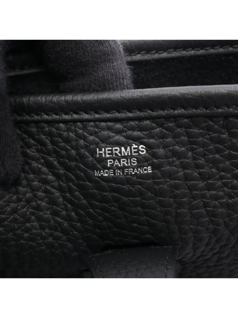 Hermes Shoulder Bag Evelyne 3 Trois PM Black Leather